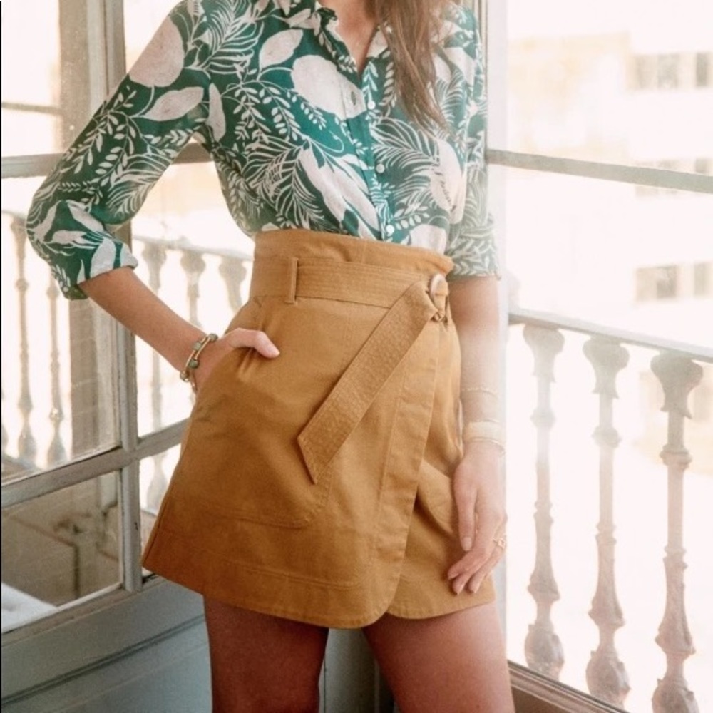 Sezane Leandra Skirt in Camel